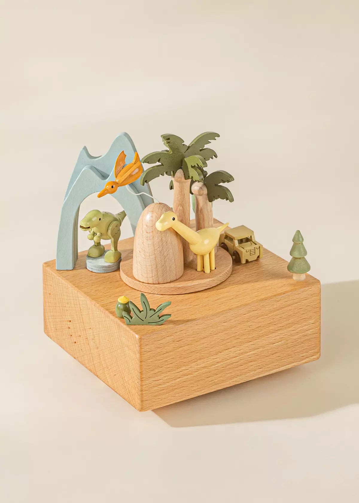 Wooden Music Box - Dinosaures World